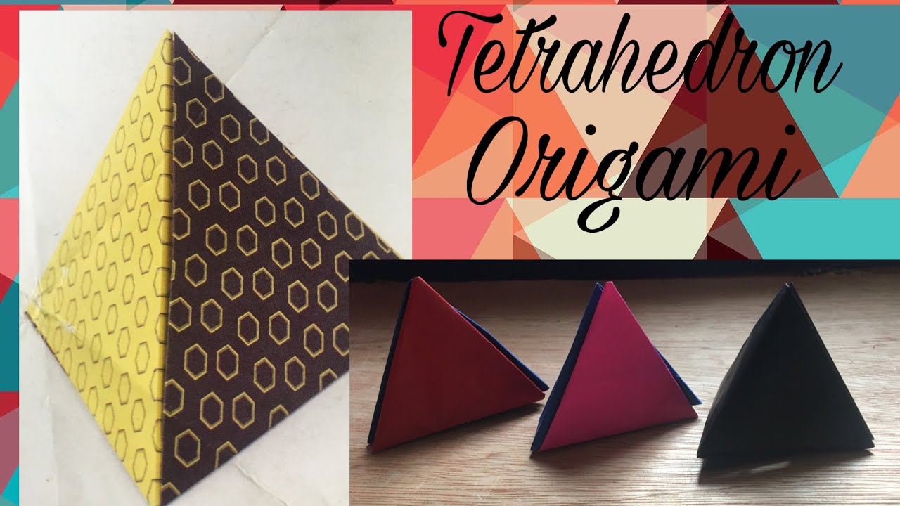 Super Easy Tetrahedron Origami/ Equilateral triangles
