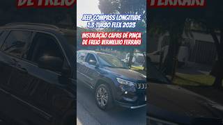 Jeep Compass Longitude Capas de Pinça de Freio Vermelho Ferrari #shorts #jeep #jeepcompass #compass