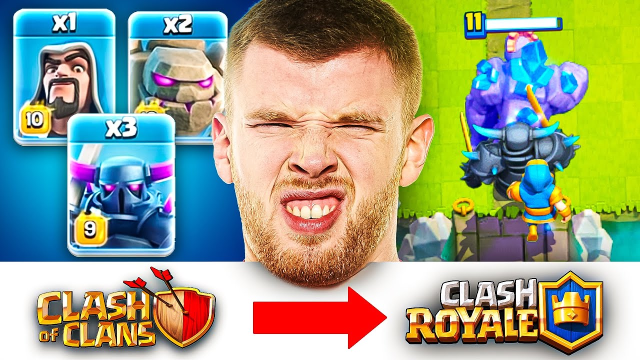 Clash Royale, aber mit Clash of Clans Strategien... (100% bodenlos) | Clash Royale Deutsch