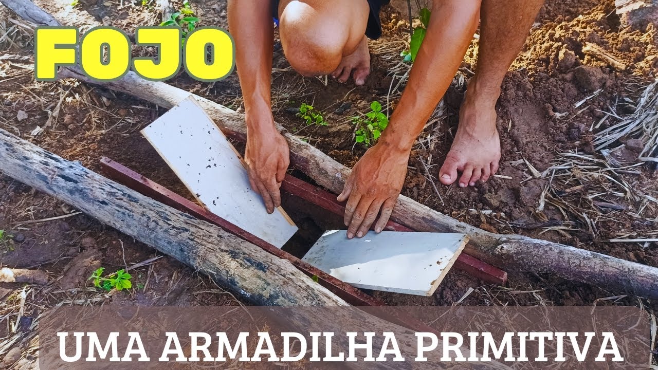 COMO FAZER UM FOJO (armadilha para pegar preá e mocó)