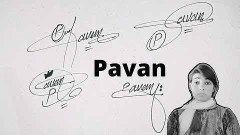 pavan name signature in English#name signature with arooj