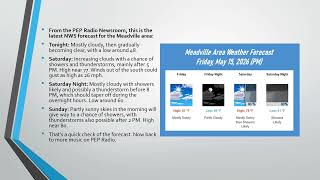 Weather PM May 15, 2026