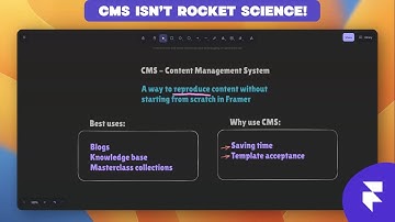 Framer CMS No Fuss Lesson! 📚