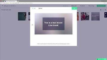 Adding text and text slides to Magisto movie