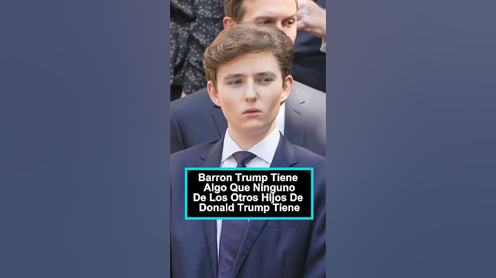 Barron Trump tiene algo que ninguno de los otros hijos de Donald Trump tiene.#celebrity #foryou