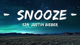 1 Hour |  SZA, Justin Bieber - Snooze (Lyrics)  | M-1 Lyrics Music