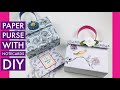 ⭐️⭐️GORGEOUS PAPER PURSE WITH NOTECARD TUTORIAL⭐️⭐️  MAKE SOMETHING FABULOUS!!
