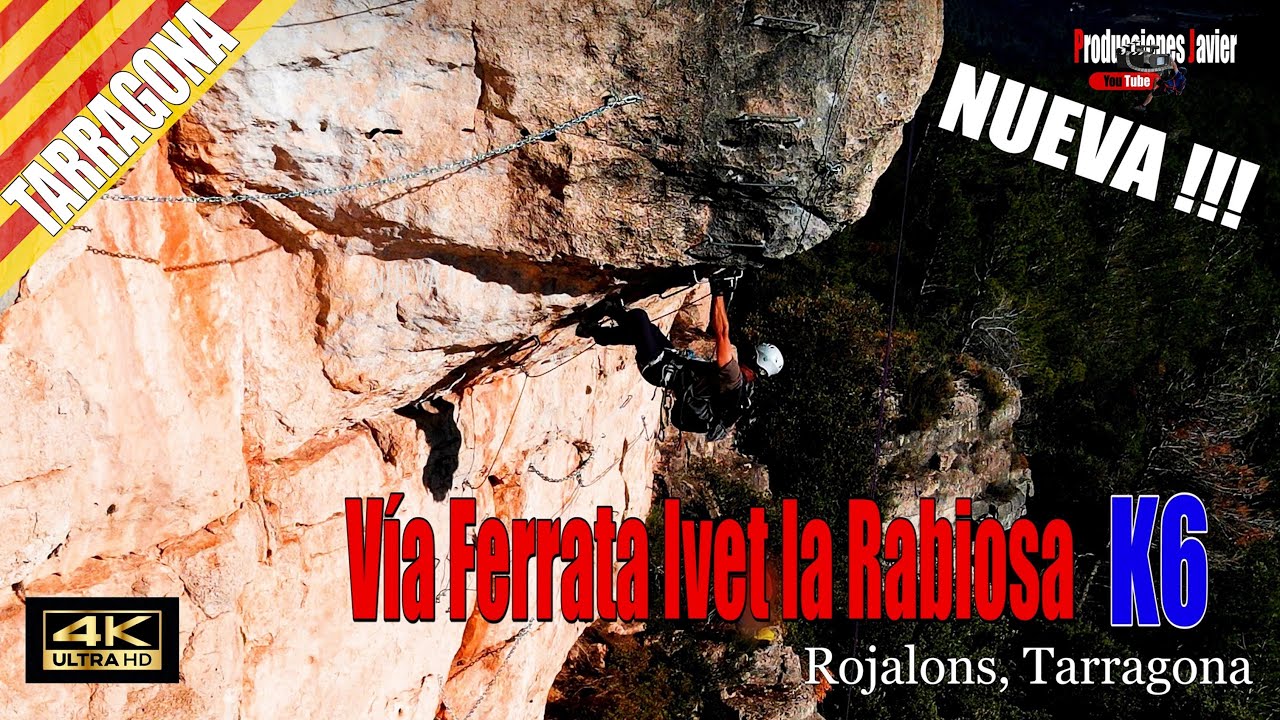 Vía Ferrata Ivet la Rabiosa K6. Tarragona.