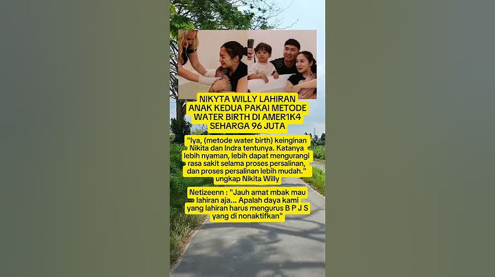 Nikita Willy lahiran Anak ke2 pakai Metode Water Birth...