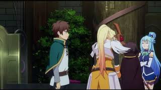 KonoSuba 3 Kazuma calls Darkness “Divorcedness”
