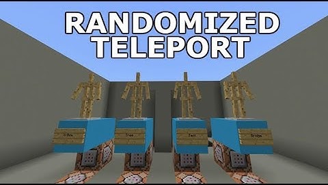 Minecraft Command Block Tutorials | Randomised Teleport