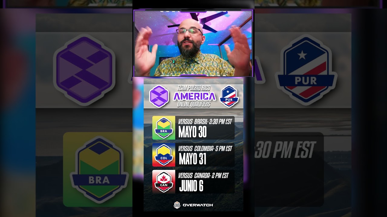 PR contra el mundo 🌎 Horarios Overwatch World Cup América Online Qualifiers y Watch Party #owwc2026