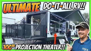 UNIQUE New Layout with 100 Inch Cinema Projector & More! 2024 FSX 30VC VIEW CrossOver Travel Trailer
