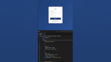 Beautiful Login Page using HTML & CSS Only #webdevelopment #htmlcss #shorts