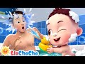 Bath song  lets take a bath  fun bath time song  liachacha nursery rhymes  baby songs