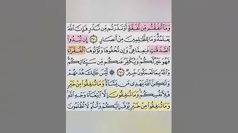 تيسير حفظ سورة البقره بالتكرار الوجة الخامس و الاربعون الايات (270_272) تكرار كل اية 3 مرات مع الرب