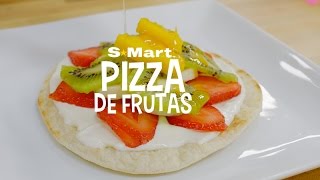 Receta de pizza de frutas
