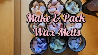 Make and Pack Wax Melts with me!