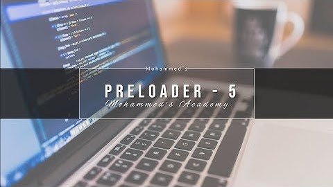 Awesome preloader in html | preloader in website | preloader in html page | Mohammed