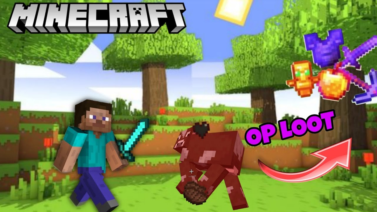 MINECRAFT: Minecraft But Killing A Mob Drop Op Items - Part 1 - YouTube