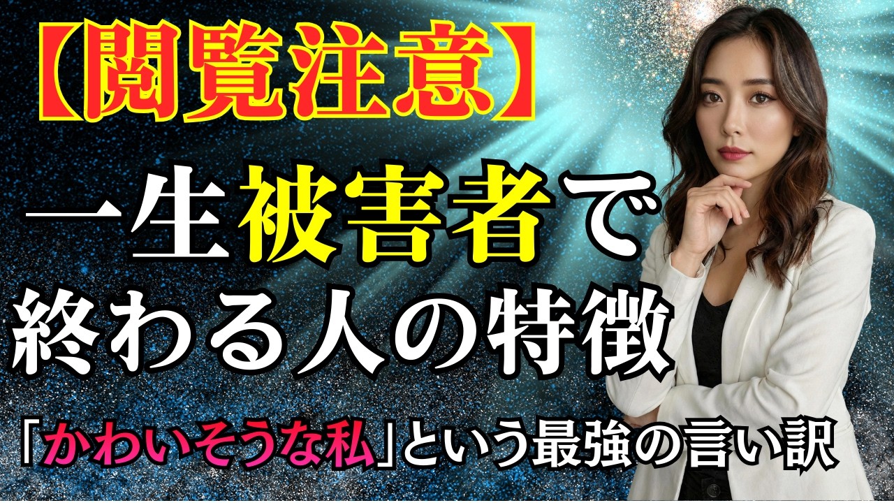 「かわいそうな私」をやめると人生が動き出す