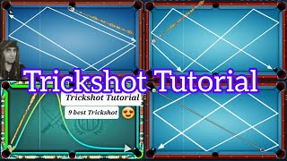 8 ball pool trickshots tutorial | top 9 best trickshots | How to play trickshots | part 1 screenshot 1