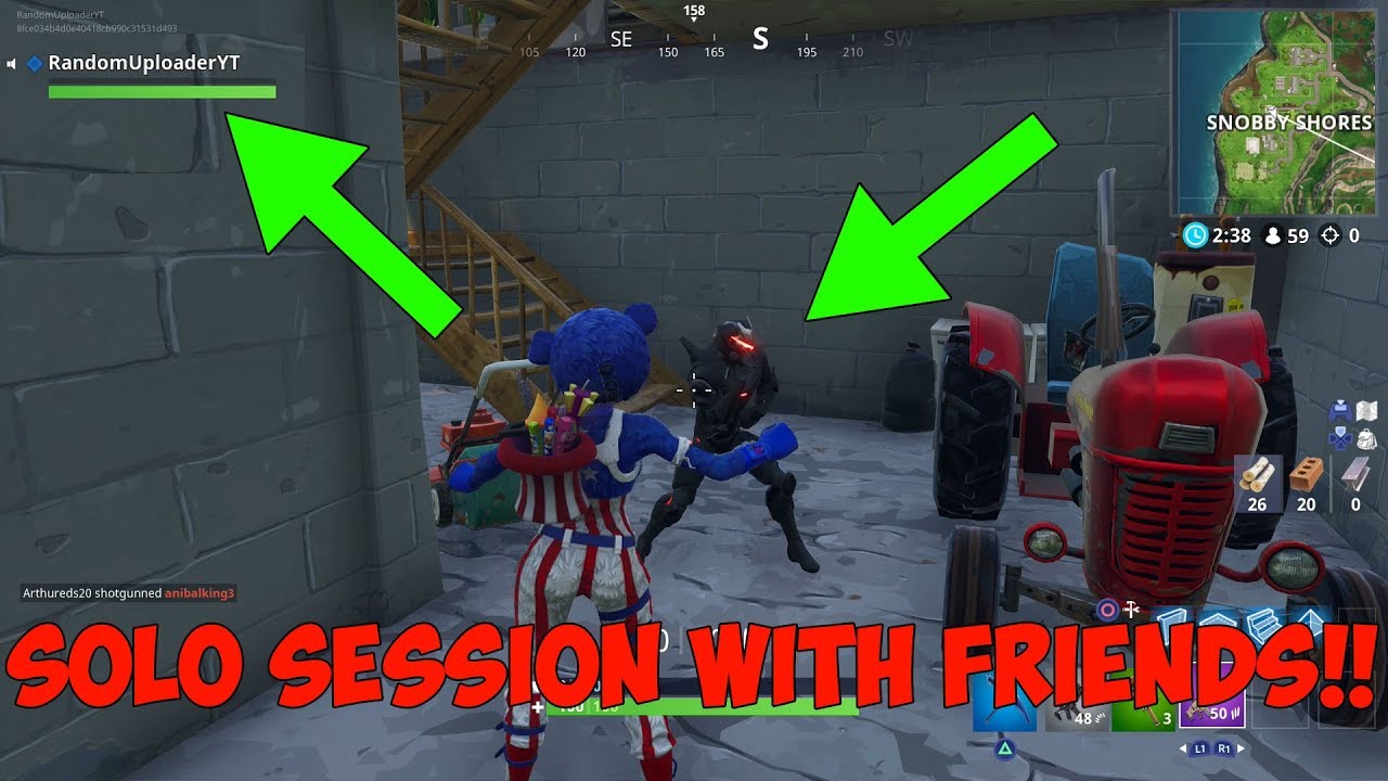 How To Get Into A Solo Session With Your Friends! (Fortnite Battle