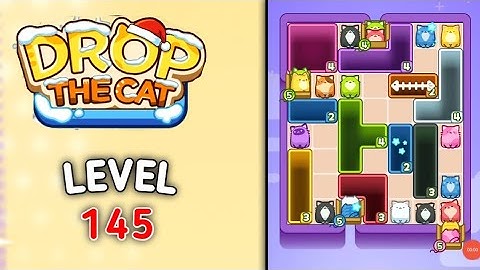 Drop the cat level 145 walkthrough solution gameplay