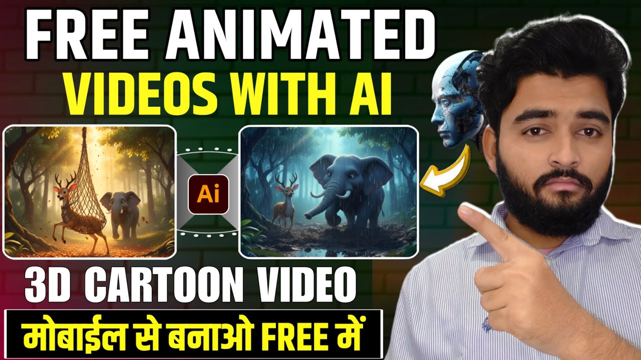 How To Create Animated Videos With AI | Cartoon Video Mobile Se Kaise ...