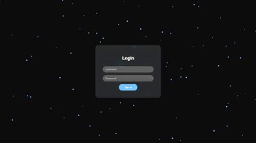 Glowing Login Form with Cool Particle Background using JAVASCRIPT.