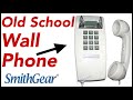 Cortelco 2554 wall phone demo  installation from smithgearcom