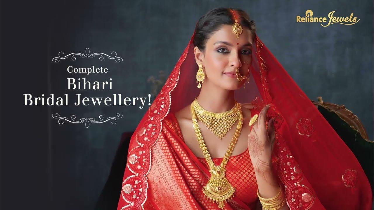 Vivaham: Complete Bihari Bridal Gold Jewellery - YouTube