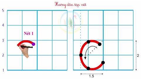 Hướng dẫn viết Nét cong hở phải