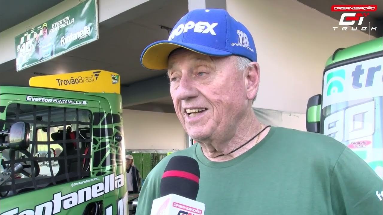Jorge Fleck em entrevista exclusiva na 7ª etapa da Fórmula Truck em Santa Cruz do Sul.