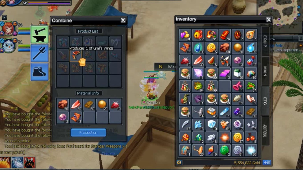 Nostale UK - Creating 95 lv bow by Yumiix