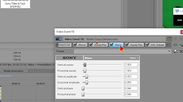How to make g major 100 type avs in vegas pro