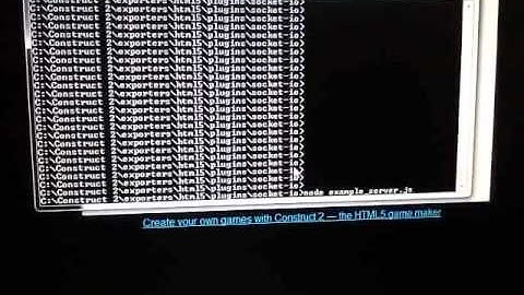 Construct2 HTML5 Multiplayer demo