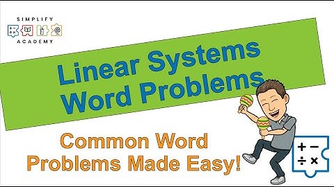 Linear System Word Problems (Coin, People, Candies) | Math 8