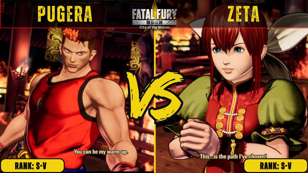 FF:CotW 🌟 PUGERA (Dong Hwan) vs ZETA (Hotaru)🌟Replay Match - FATAL FURY: City of the Wolves!