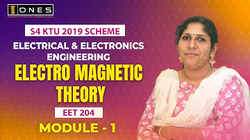 S4 KTU 2019 Scheme QP Solution | EE | ELECTROMAGNETIC THEORY | EMT | EET 204 | MODULE 1 | 2023| ONES