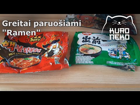 JAPONIŠKAS MAISTAS Ragauju MAKARONUS (Ramen)