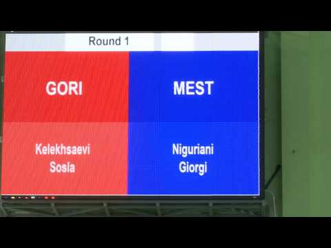 (69kg)15-11-2019GEO Youth Boxing Champ.Quarterfinal RED Soslan KELEKHSAEV VS BLUE Giorgi NIGURIANI