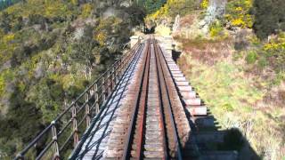 Taieri Gorge Railway, Dunedin, New Zealand in 4K