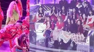 Red Velvets Reaction For Hyunas Perfomance In Melon Music Awards 2017 When Hyuna Touch Her S