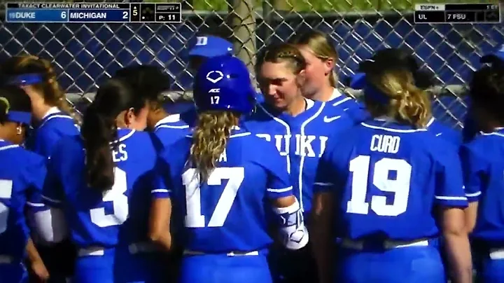 Duke softball's Claire Davidson hits home run vs. ...
