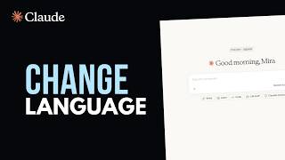 How to Update Your Language Preference in Claude AI [Easy Tutorial]