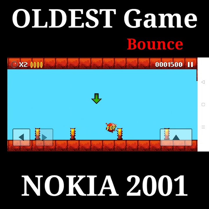 World OLDEST JAVA Game, NOKIA 2001, [Bounce red ball], #shorts, #nokia ...