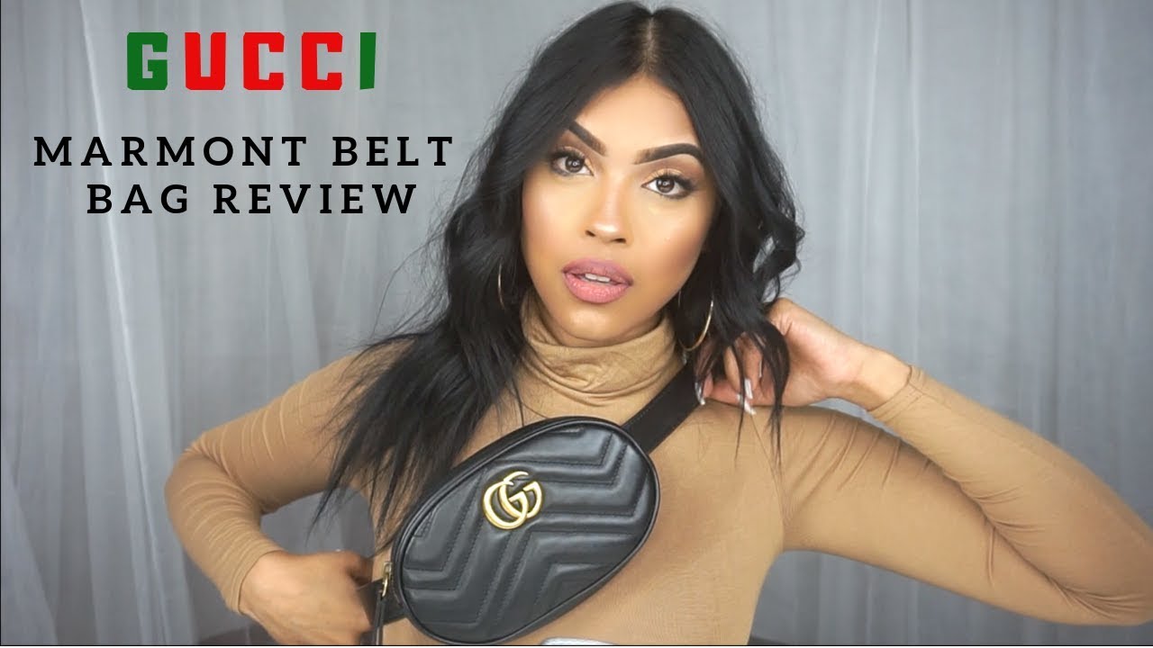 GUCCI MARMONT BELT BAG REVIEW | Maisha - YouTube