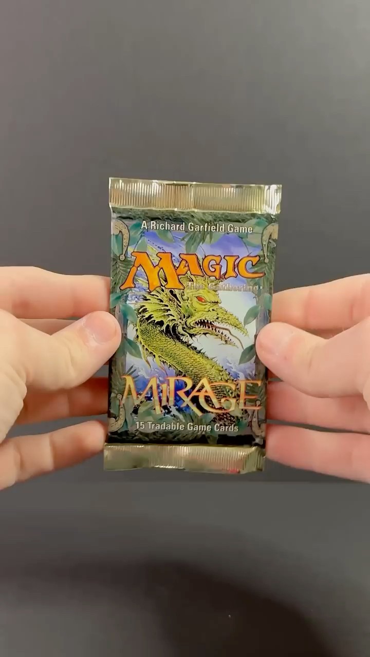 Opening a magic: The Gathering Mirage Booster Pack #mtg - YouTube