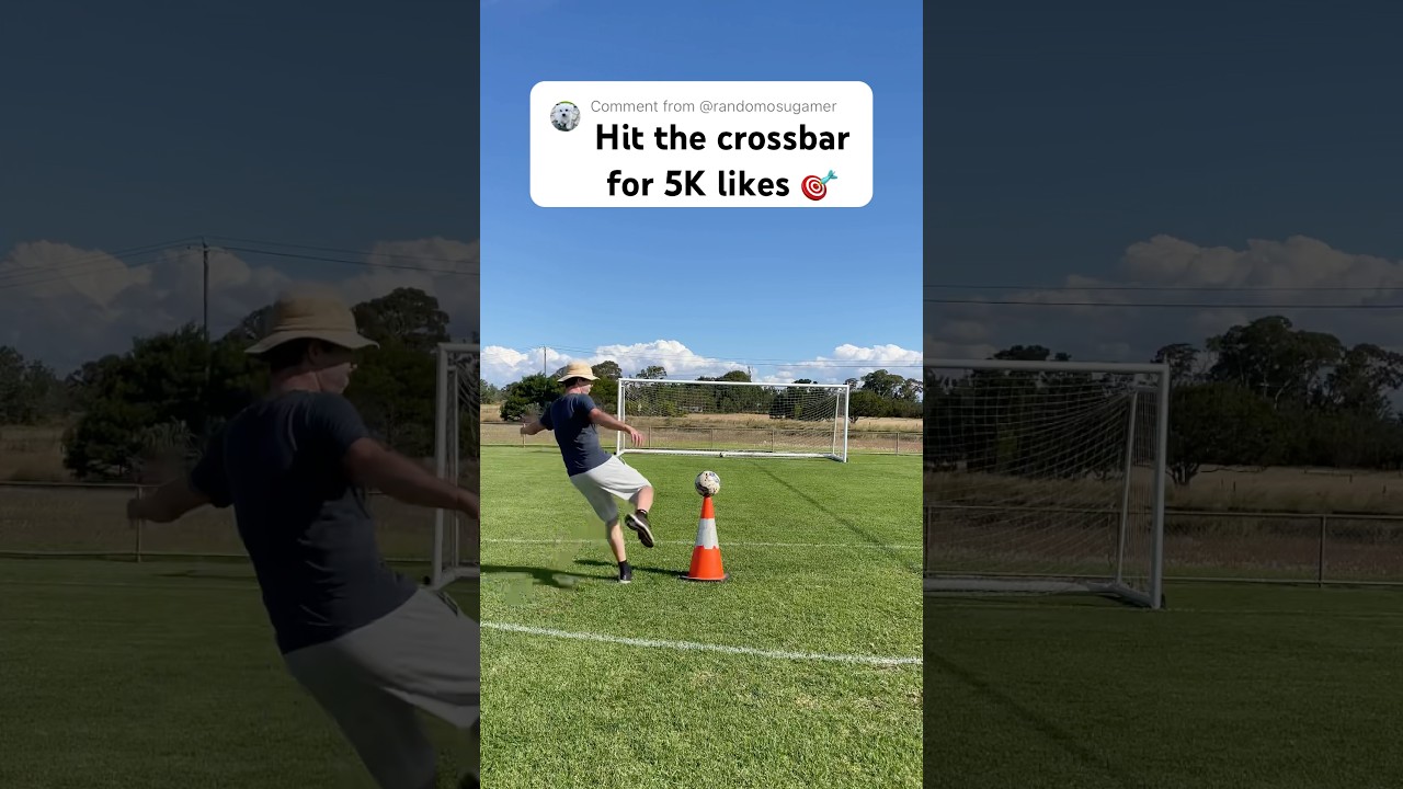 A CRAZY CROSSBAR HIT 🔥 